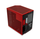 HYTE Y70 Touch Infinite Dual Chamber ATX Mid Tower Computer Case with Integrated 2.5K LCD Touchscreen - Black Red